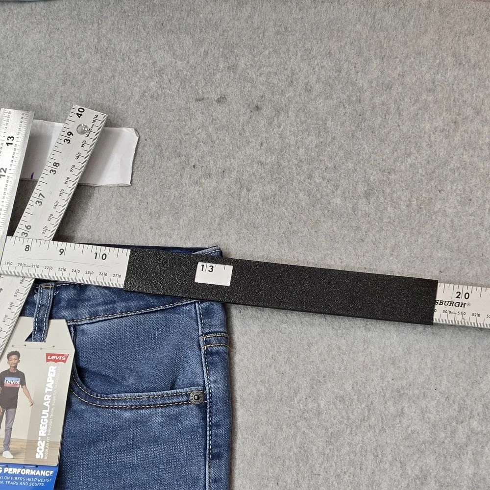 Levi's 502 Boys Jeans 26X27 Blue Denim Regular Taper 28